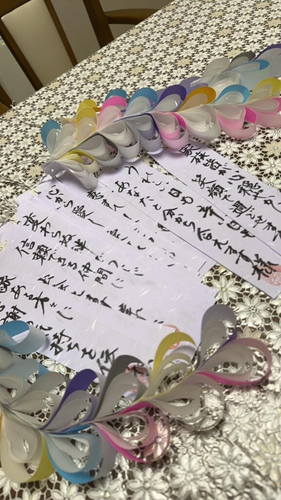 七夕飾り なんだか楽しい